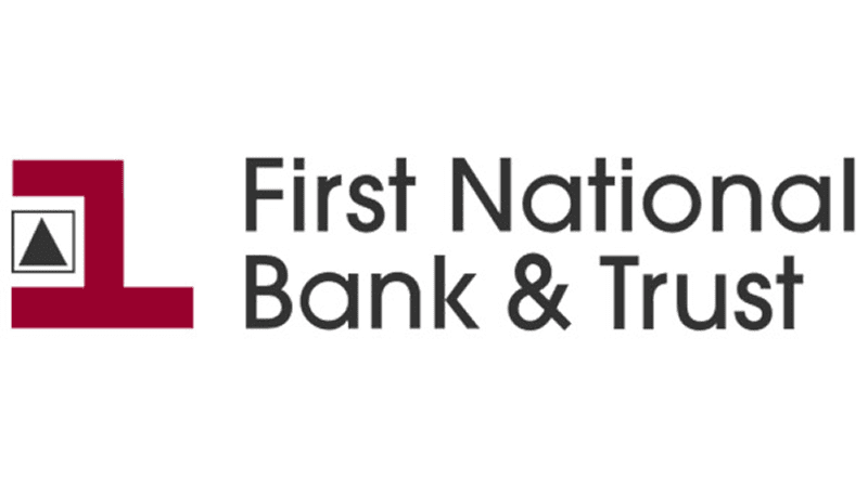 Red and black bank logo