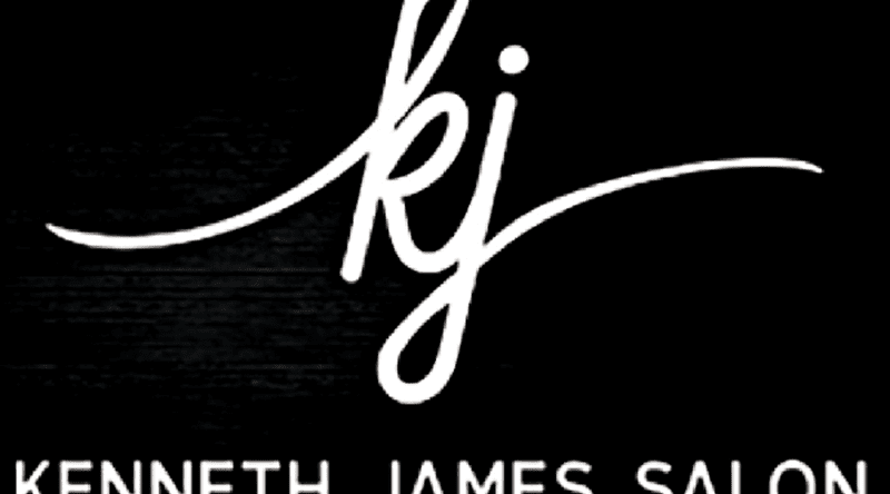 Salon logo with stylish initials