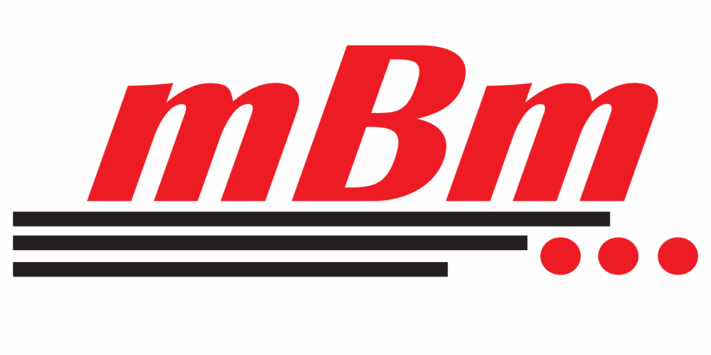 Logo with red stylized text and black underscores on a white background.